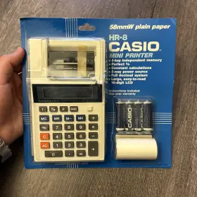 HR-8 CASIO Mini Printer Calculator