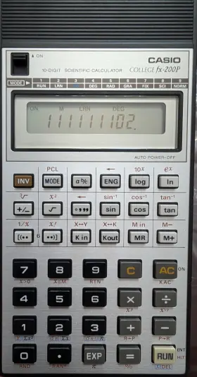 200P CASIO Fx Programmable Calculator Pocket Nos