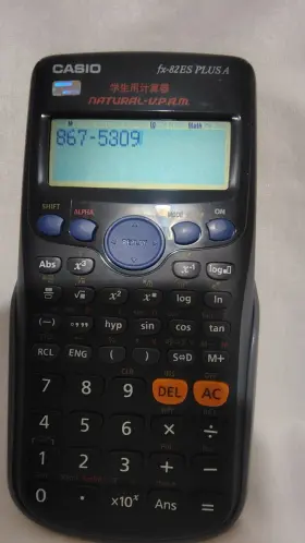 82ES CASIO Calculator Fx Scientific Natural