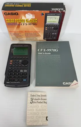 9970G CASIO Cfx Power Graphic Calculator Box Manual