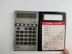 AQ-2200 CASIO Handheld Chronometer Calendar Calculator #2