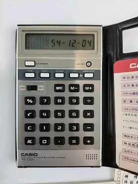 AQ-2200 CASIO Handheld Chronometer Calendar Calculator #3