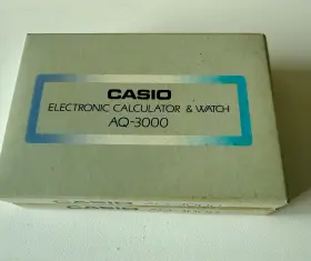 AQ-3000 CASIO Calculator Watch Organizer Box
