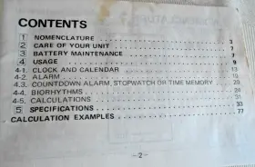 BQ-1100 CASIO Biolator Watch Operation Manual English Spanish #3