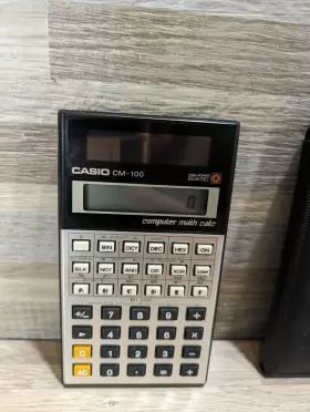 CM-100 CASIO High Solar Cell Math Calculator Cover Split #3