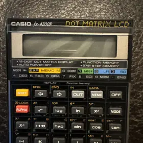FX-4200P CASIO Scientific Calculator Dot Matrix Lcd Cover #2