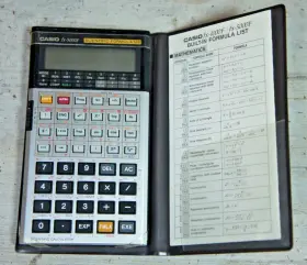 FX-5000F CASIO Scientific Formula Calendar Cover Repair
