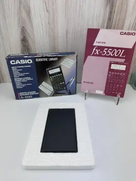 FX-5500L CASIO Scientific Libary Calculator Box Manual