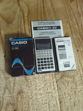 FX-960 CASIO Solar Cell Scientific Calculator Box Manuals