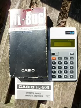 HL-806 CASIO Calculator Lcd Box #3