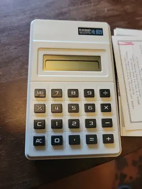 HL-809 CASIO Lcd Calculator Box Batteries #2
