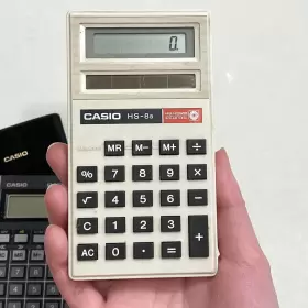 HS-8B CASIO Pocket Calculator Data High Power Solar Cell #3