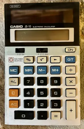 JS-10 CASIO Calculator Solar
