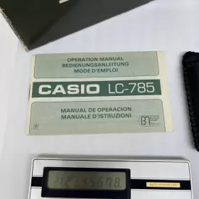 LC-785B CASIO Calculator Box Operating Manual #3