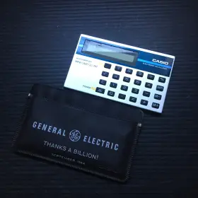 LC-787B CASIO General Electric Promotional Mini Card