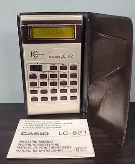 LC-821 CASIO Pocket Calculator Manual
