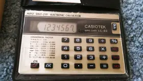 LC-83 CASIO Casiotek Mini Card Calculator Box