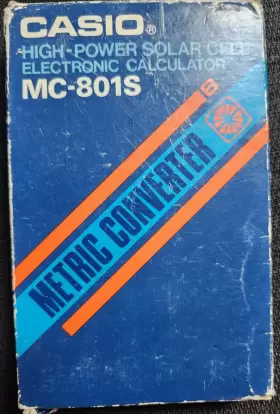 MC-801S CASIO Converter Solar Cell Calculator