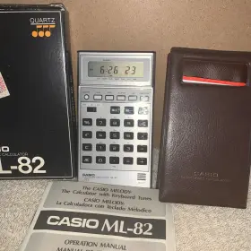 ML-82 CASIO Musical Clock Calculator Box Instruct