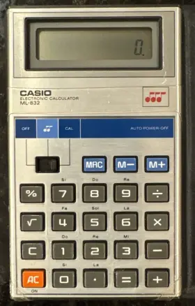ML-832 CASIO Musical Calculator #2