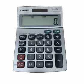 MS-80TV CASIO Desktop Calculator Solar Currency Buttons