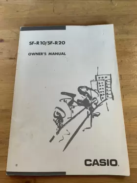 SF-R20 CASIO Owners Manual