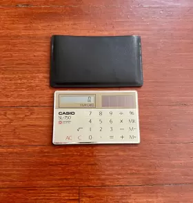 SL-750 CASIO Pocket High Power Solar Cell Calculator