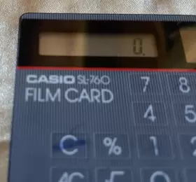 SL-760 CASIO Film Card Solar Credit Calculator #2