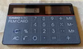 SL-760 CASIO Film Card Solar Credit Calculator