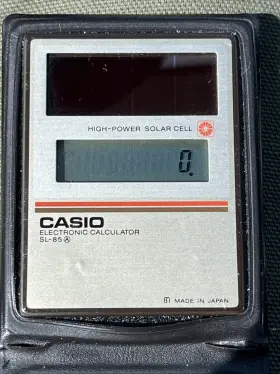 SL-85 CASIO Solar Fold Up Pocket Calculator