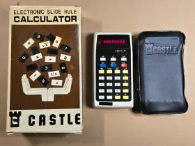 QI-1014 CASTLE Qualtron Slide Rule Calculator Box