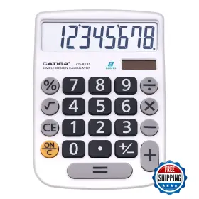 B07JFT3RSZ CATIGA Desktop Calculator Solar Power Lcd Display