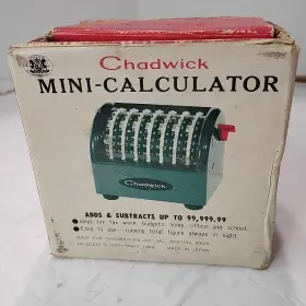 90229 CHADWICK Mini Calculator Manual Collectable Box