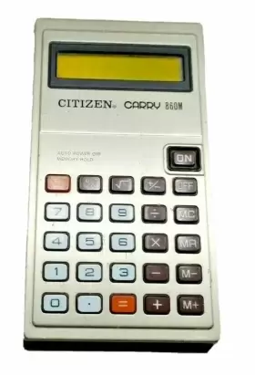 860M CITIZEN Calculator Pocket #2