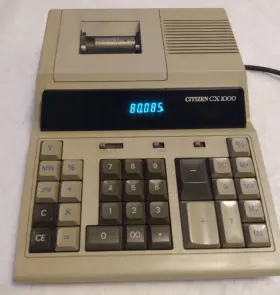 CX1000 CITIZEN Printing Calculator Adding
