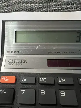 SDC-850 CITIZEN Solar Calculator Cbm #2