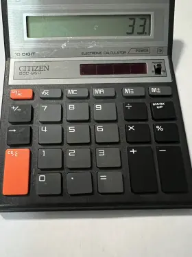 SDC-850 CITIZEN Solar Calculator Cbm #3