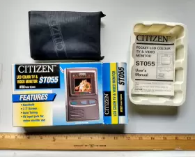 ST055 CITIZEN Mini Television Uhf Vhf Ant