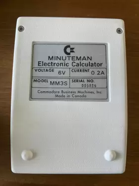 MM3S COMMODORE Minuteman Calculator #2