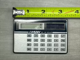SC-50 COMPEX Solar Calculator Credit Card Hong Kong #3