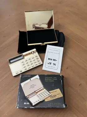 BC-65 CONCORD Calculator Card Holder Box