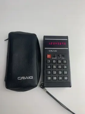 Craig 4504 Vintage Model Calculator With Case And Manual Craig 4504 Vintage Model Calculator With Case And Manual