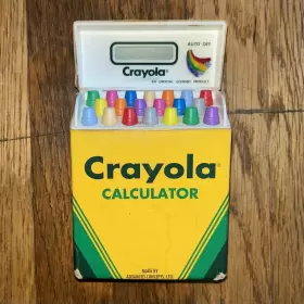 029696469700 CRAYOLA Calculator Crayon Box Math Toy