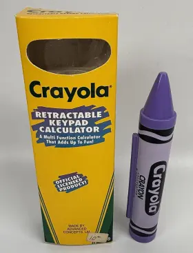 C-600 CRAYOLA Keypad Calculator Crayon Box