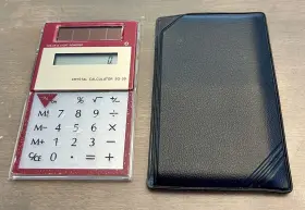 SG-39 CRYSTAL Calculator Solar Wallet Great Film #2