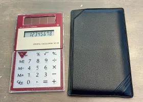 SG-39 CRYSTAL Calculator Solar Wallet Great Film #3