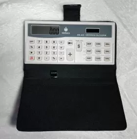 DB-403 DATEXX Checkbook Calculator Expenses Balancer Battery