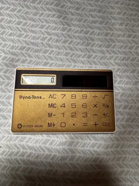 21326 DYNA TONE Credit Card Solar Calculator
