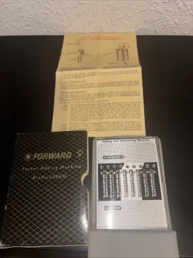 8483 FORWARD 9 Pocket Adding Art Cardboard Slip Stylus