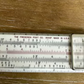 1444-P FREDRICK POST CO Slide Ruler Antique Personalized #3